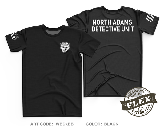 North Adams Police Detective Unit Core Men's SS Flex Performance Tee - WBDkBB