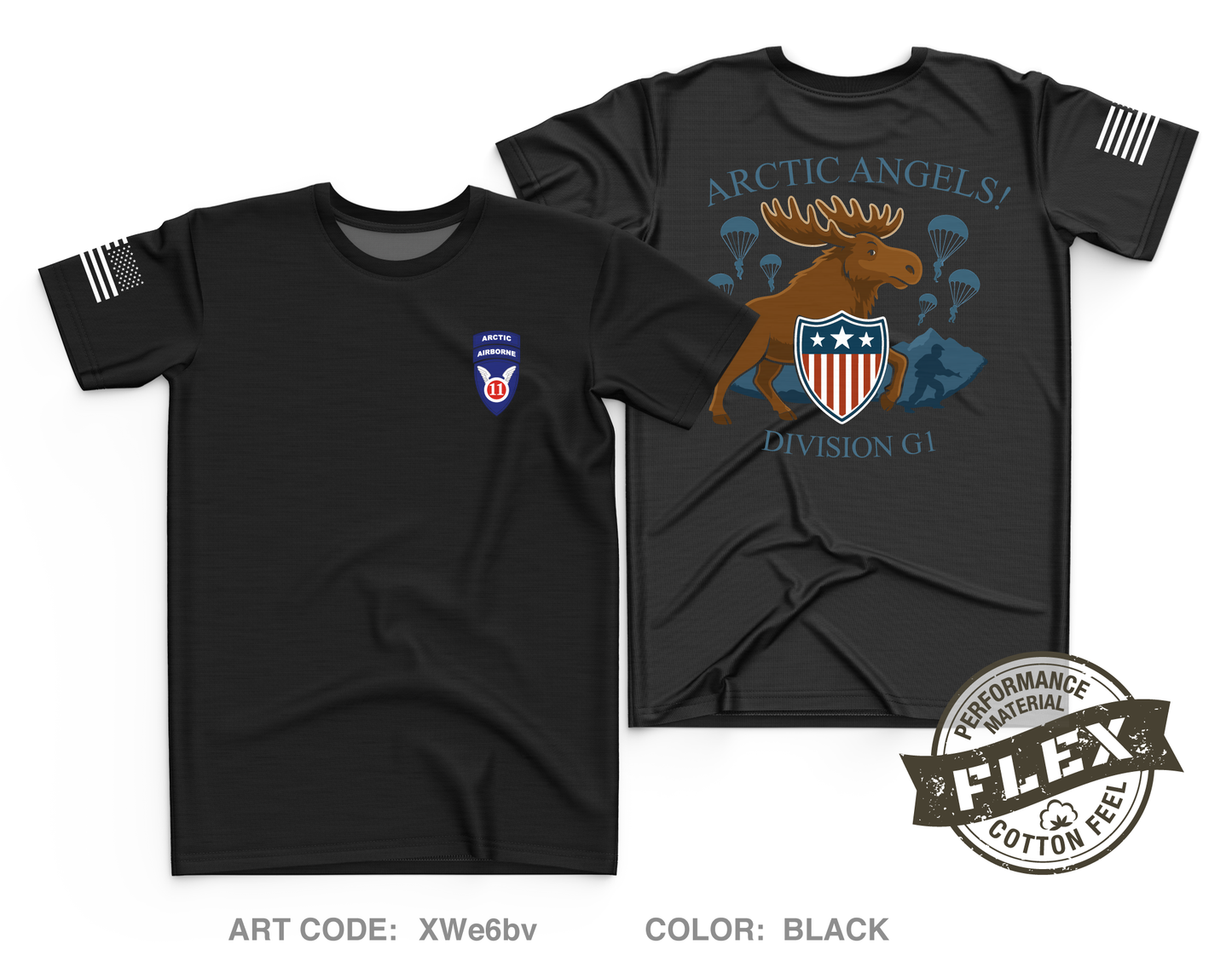 11TH ABD G1 Core Men's SS Flex Performance Tee - XWe6bv