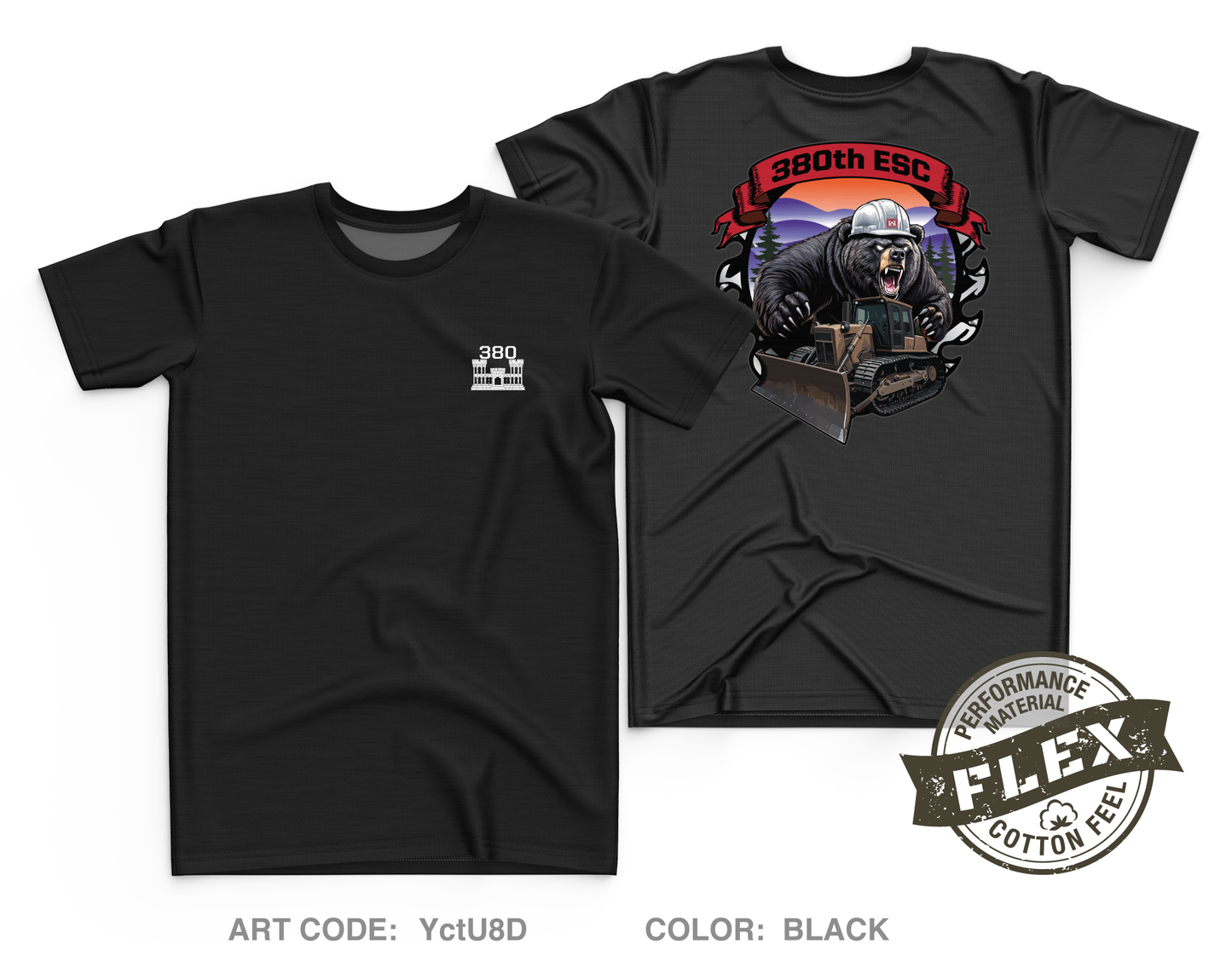 380TH ESC Core Men's SS Flex Performance Tee - YctU8D