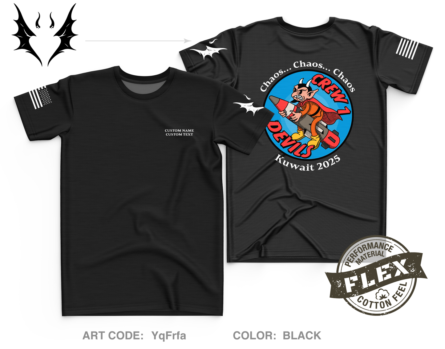 Bravo 1-44 ADA Crew 1 Core Men's SS Flex Performance Tee - YqFrfa