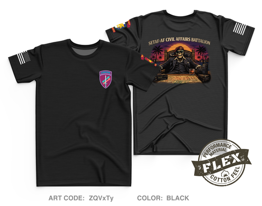 SETAF-AF Civil Affairs Battalion Core Men's SS Flex Performance Tee - ZQVxTy