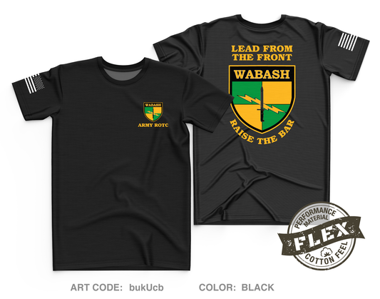 Wabash Battalion, Rose Hulman & USI Army ROTC Core Men's SS Flex Performance Tee - bukUcb