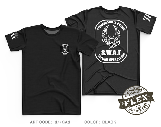 Connersville SWAT Core Men's SS Flex Performance Tee - d77GAd