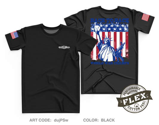 USS Vermont Core Men's SS Flex Performance Tee - dujPSw