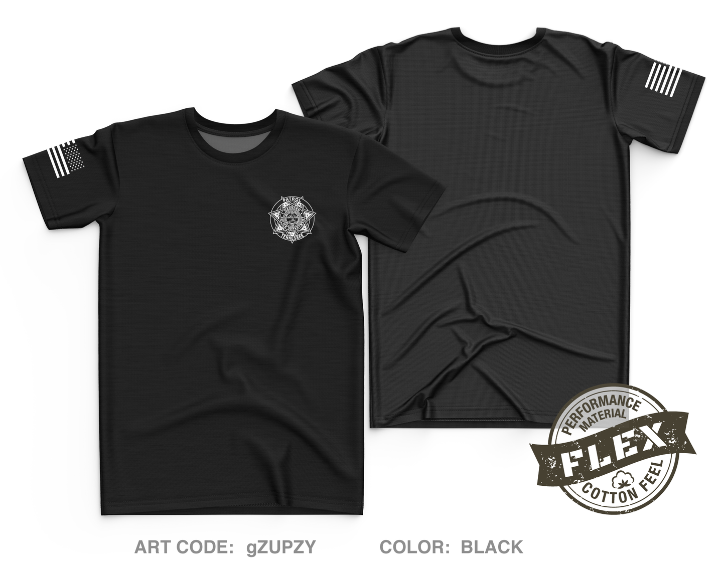 Gadsden Police Core Men's SS Flex Performance Tee - gZUPZY