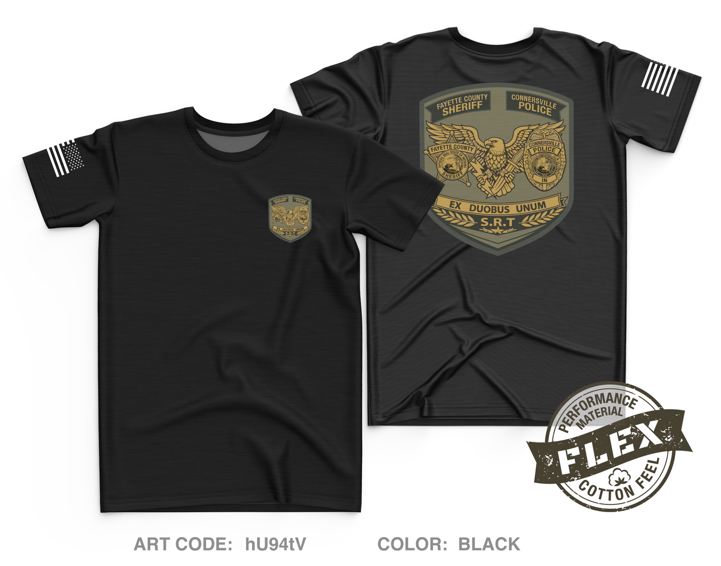 Connersville SWAT Core Men's SS Flex Performance Tee - hU94tV