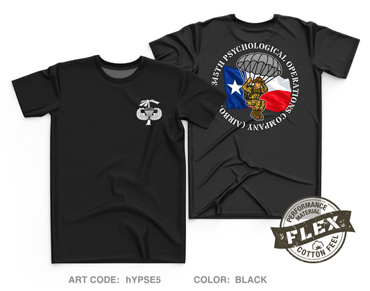 345th Psychological Operations Company (Airborne) Core Men's SS Flex Performance Tee - hYPSE5