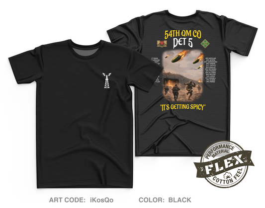 54th QM CO DET 5 Core Men's SS Flex Performance Tee - iKosQo