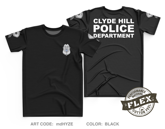 Clyde Hill Police Department Store 1 Core Men's SS Flex Performance Tee - mdHYZE