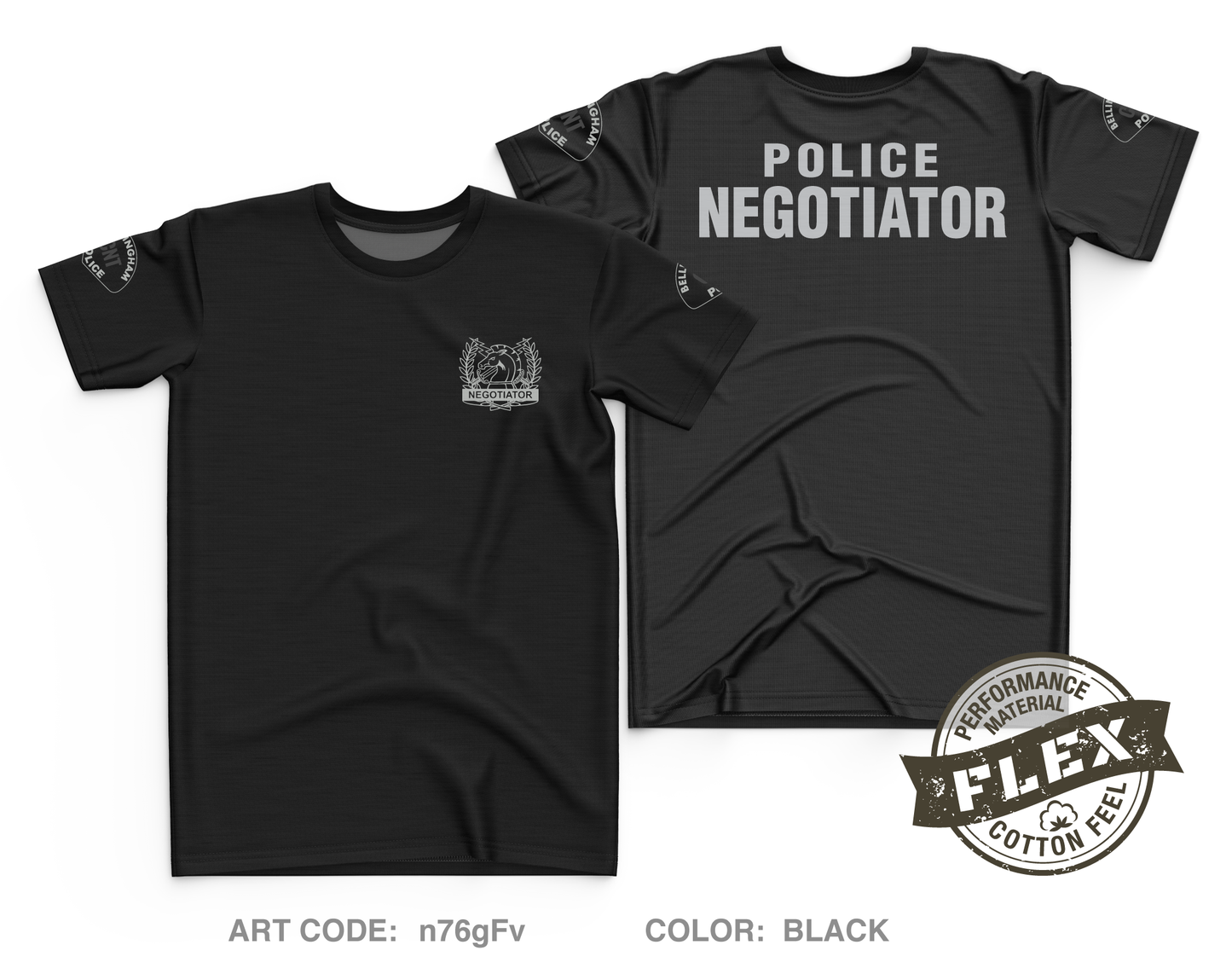 Bellingham Police CNT Core Men's SS Flex Performance Tee - n76gFv