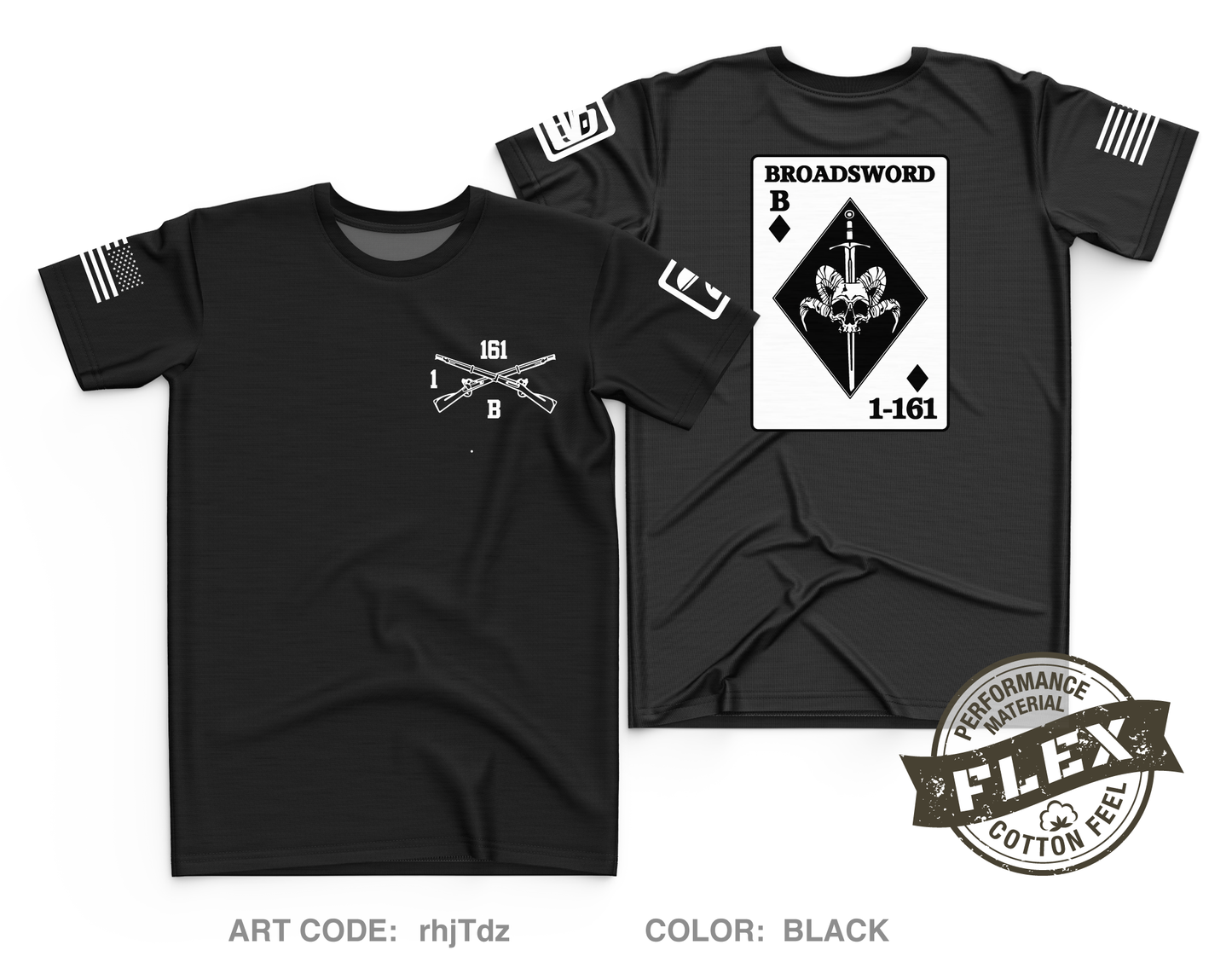 BOLD COMPANY, 1ST BN 161ST INFANTRY REGIMENT Core Men's SS Flex Performance Tee - rhjTdz