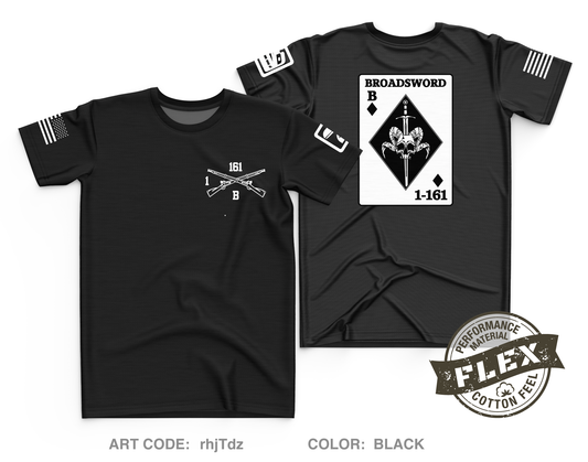 BOLD COMPANY, 1ST BN 161ST INFANTRY REGIMENT Core Men's SS Flex Performance Tee - rhjTdz