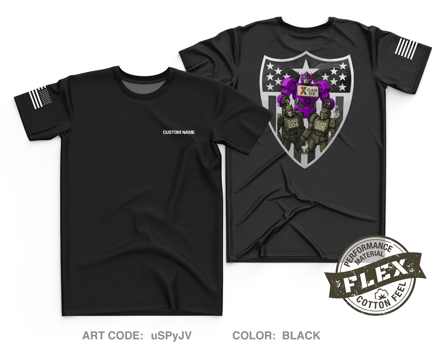 CUSTOM Class Six Core Men's SS Flex Performance Tee - uSPyJV