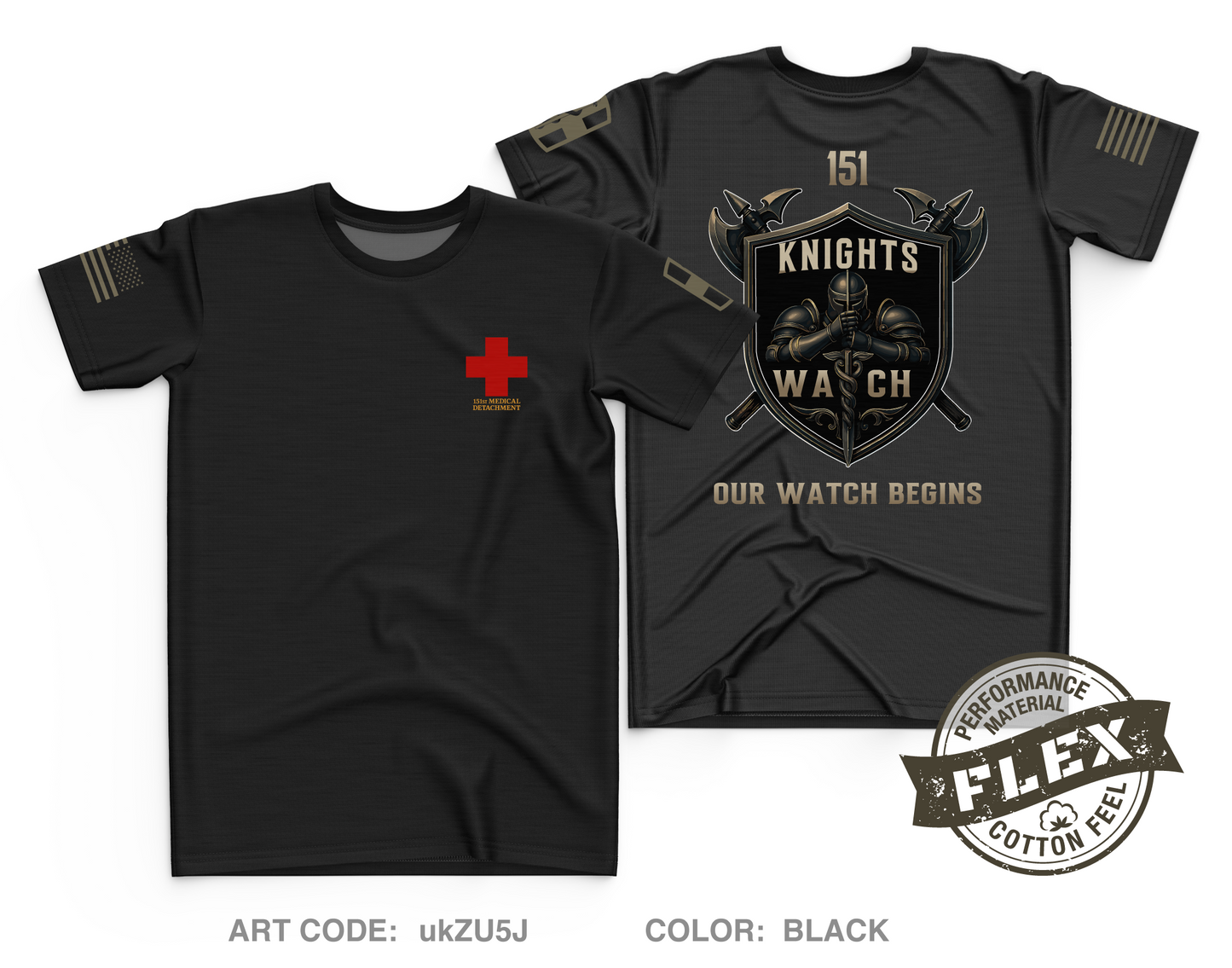 151st Medical Detachment Core Men's SS Flex Performance Tee - ukZU5J