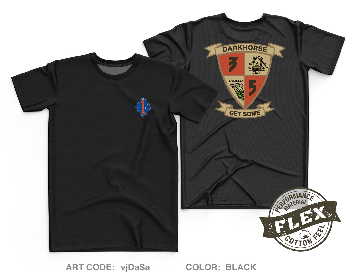 3rd Battalion 5th Marines Core Men's SS Flex Performance Tee - vjDaSa