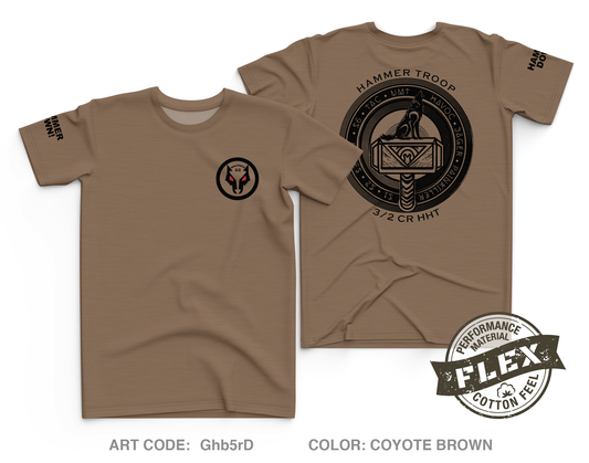Hammer Troop, 3/2CR Core Men's SS Flex Performance Tee - Ghb5rD