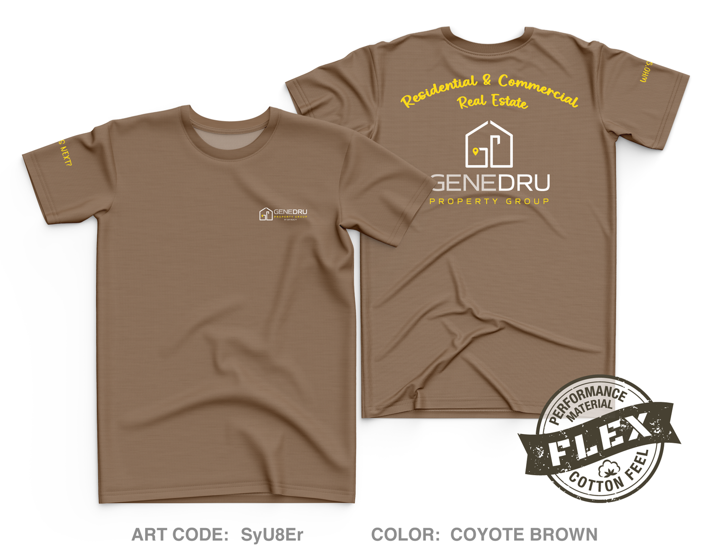 Gene Dru Property Group Core Men's SS Flex Performance Tee - SyU8Er