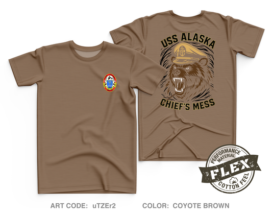 USS Alaska Gold CPOA Core Men's SS Flex Performance Tee - uTZEr2