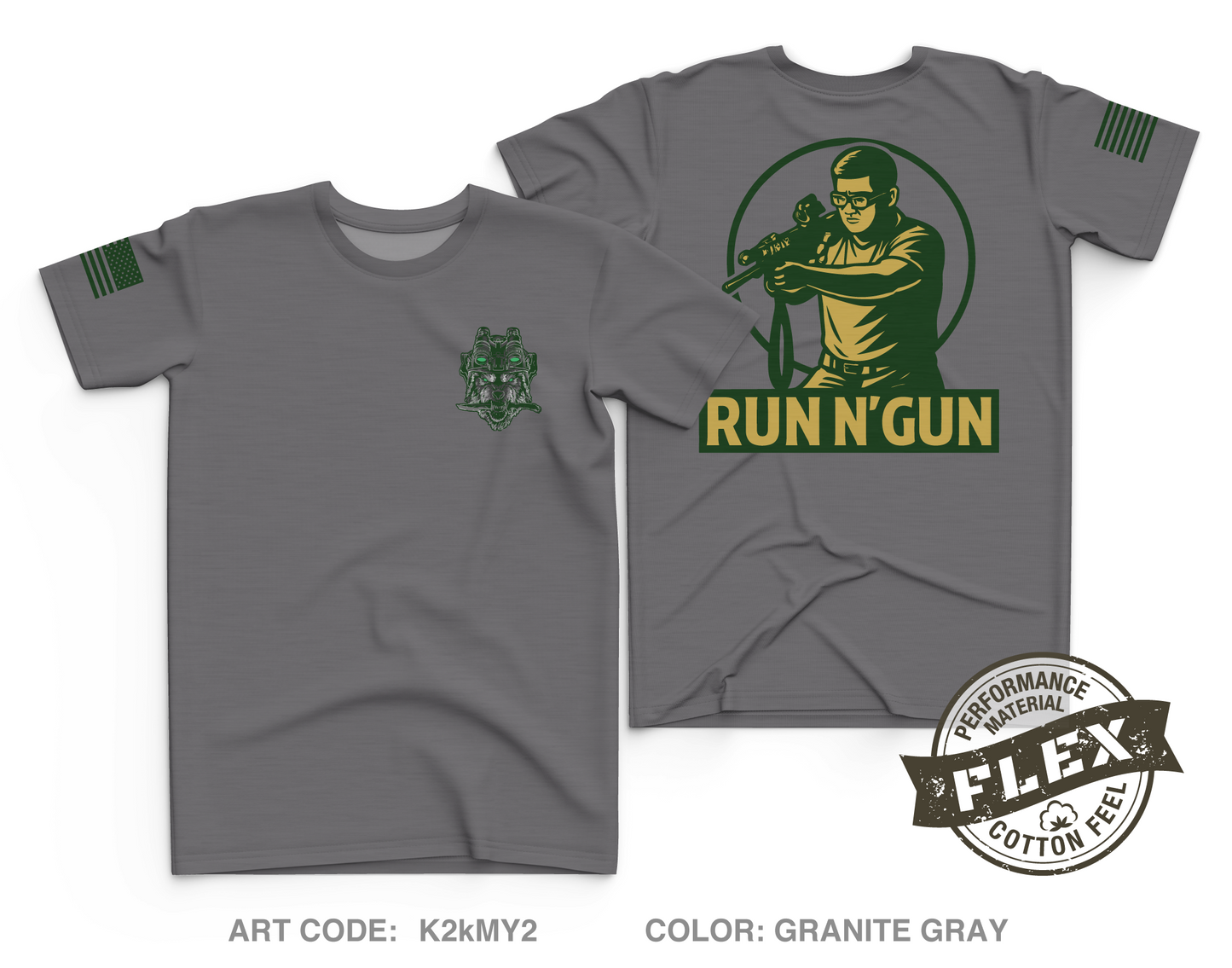Run N' Gun Club Core Men's SS Flex Performance Tee - K2kMY2