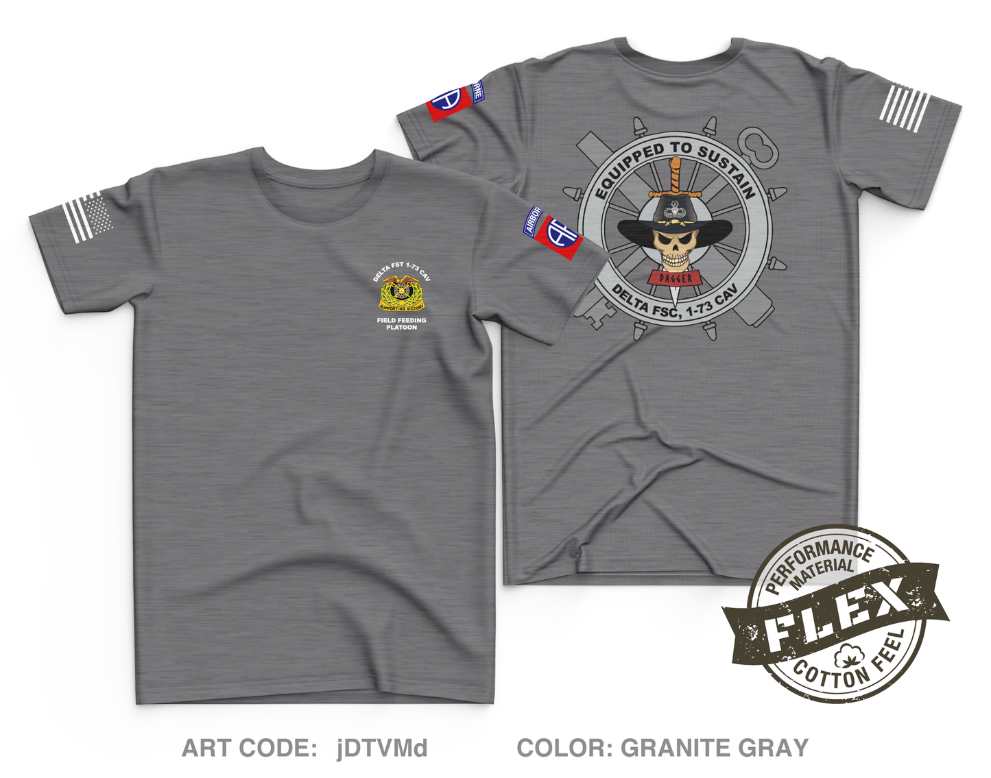 DELTA FST 1-73 CAV Core Men's SS Flex Performance Tee - jDTVMd