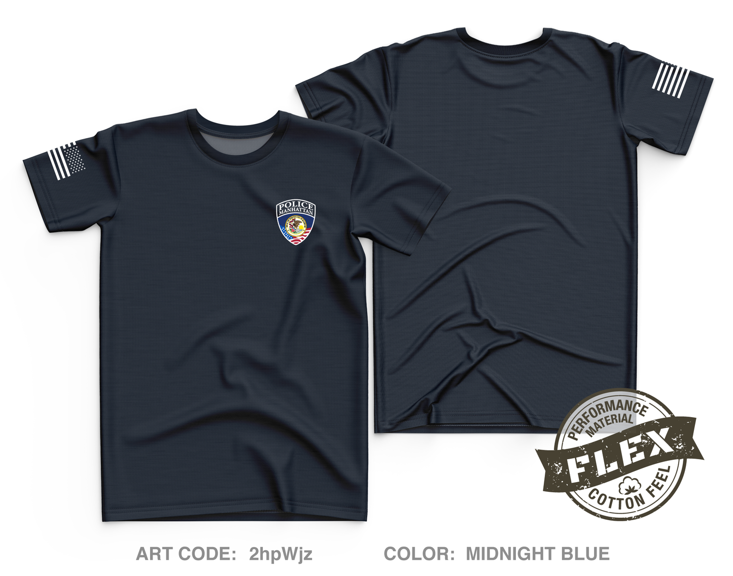 Manhattan Police Department Core Men's SS Flex Performance Tee - 2hpWjz