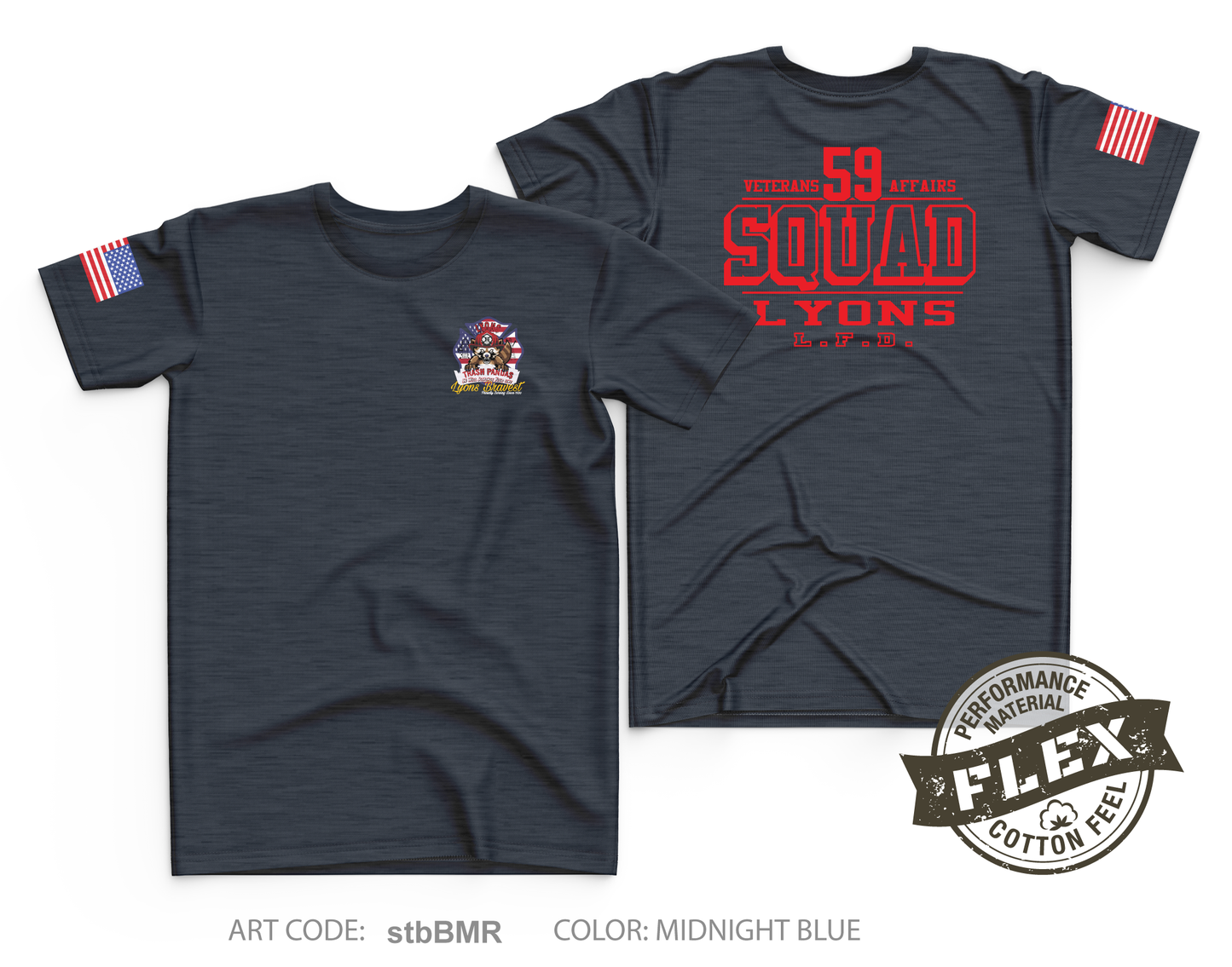 Lyons Fire Department Core Men's SS Flex Performance Tee - stbBMR