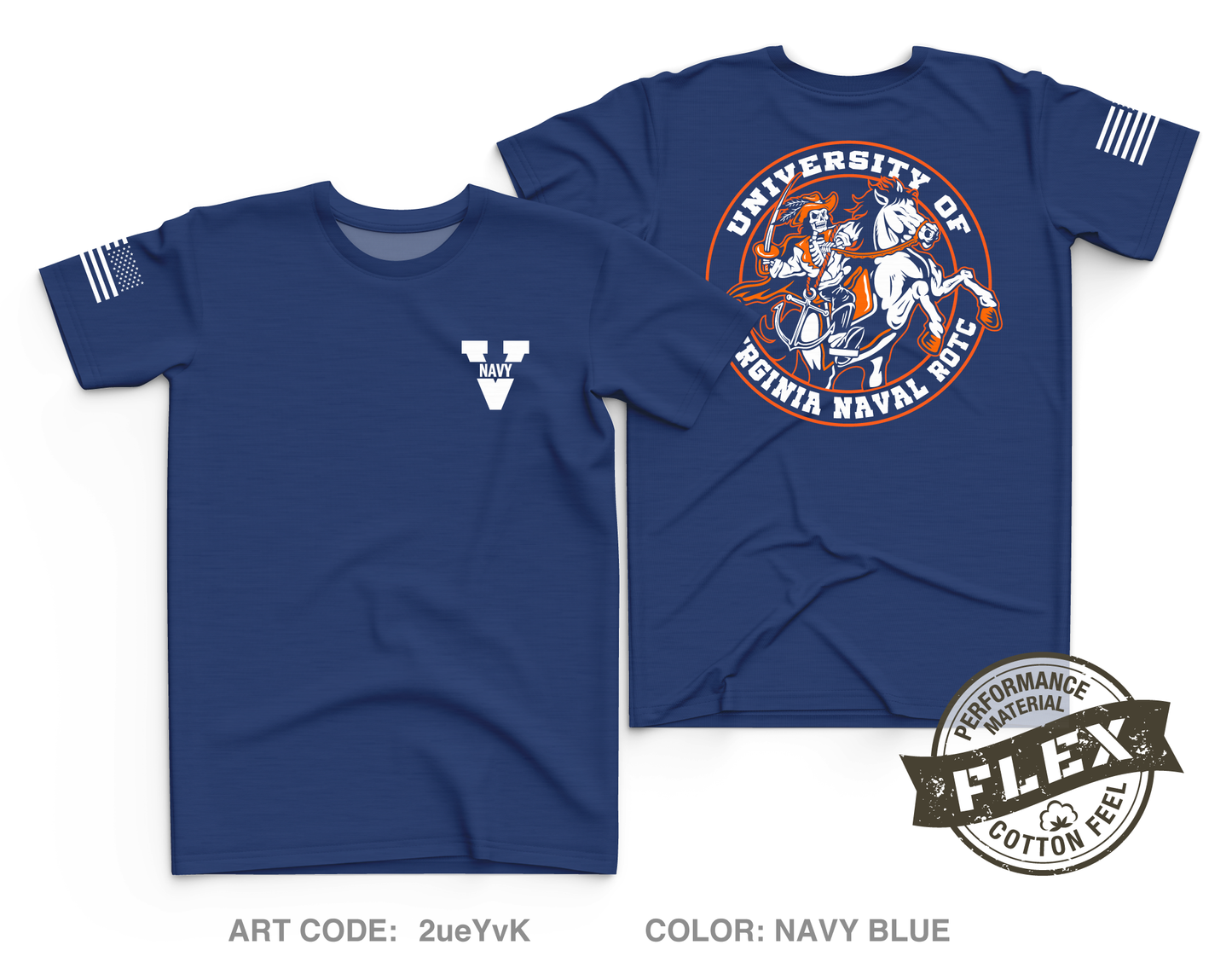 UVA NROTC Core Men's SS Flex Performance Tee - 2ueYvK
