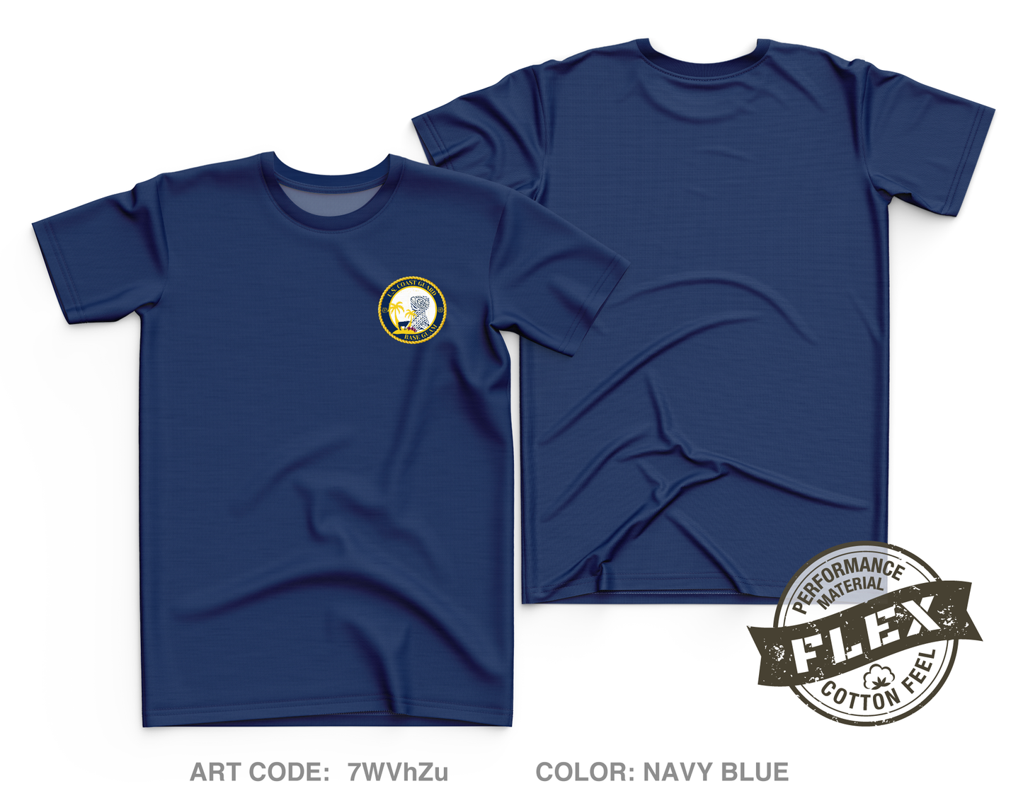 USCG Base Guam Core Men's SS Flex Performance Tee - 7WVhZu