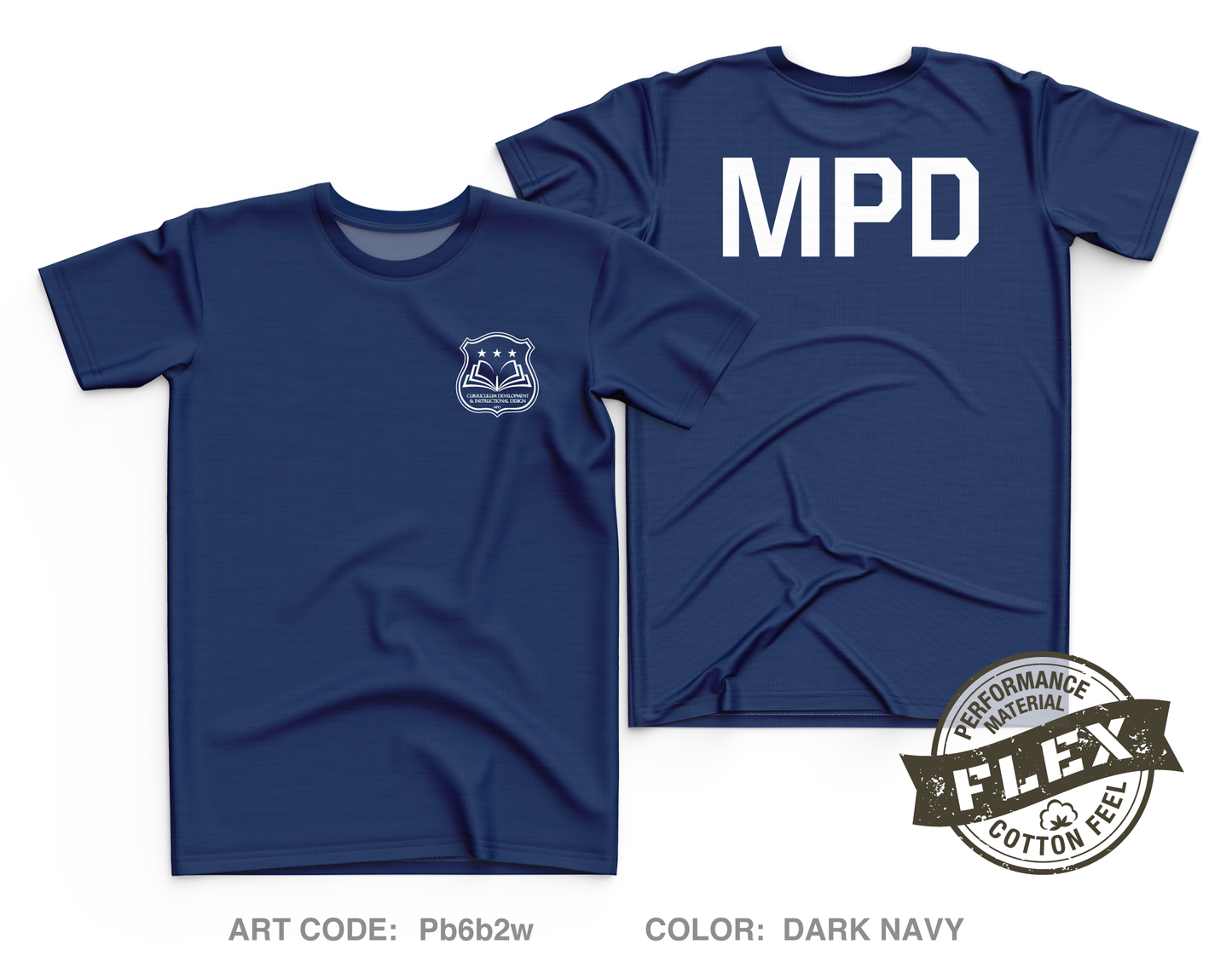 MPD Curriculum Development and Instructional Design Core Men's SS Flex Performance Tee - Pb6b2w