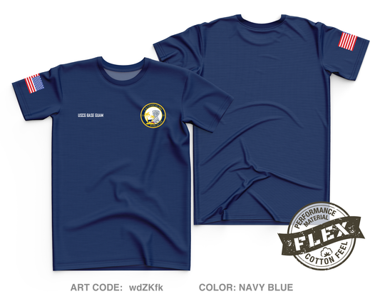 USCG Base Guam Core Men's SS Flex Performance Tee - wdZKfk