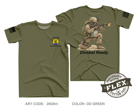 376th Finance Battalion Core Men's SS Flex Performance Tee - 29Q9vt