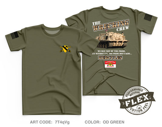 1st Cav Core Men's SS Flex Performance Tee - 7T4qVg