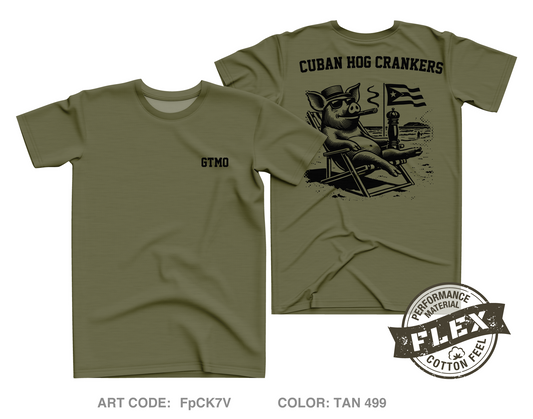 Cuban Hog Core Men's SS Flex Performance Tee - FpCK7V
