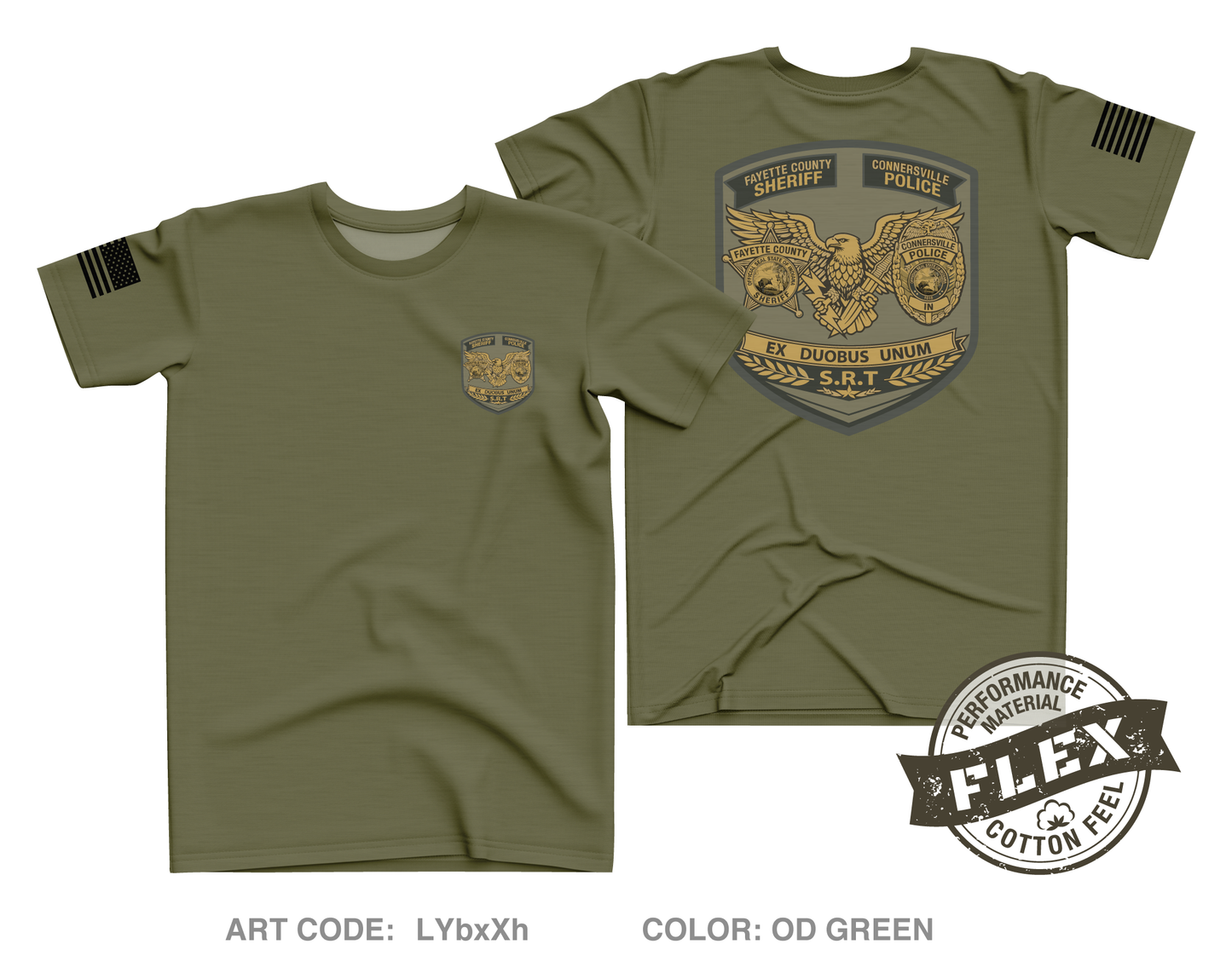 Connersville SWAT Core Men's SS Flex Performance Tee - LYbxXh