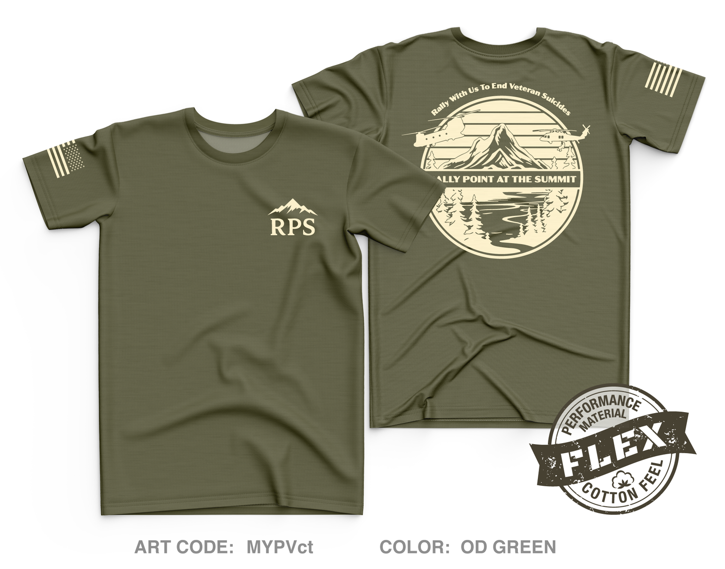 Rally Point at the Summit Fundraising Collection Core Men's SS Flex Performance Tee - MYPVct
