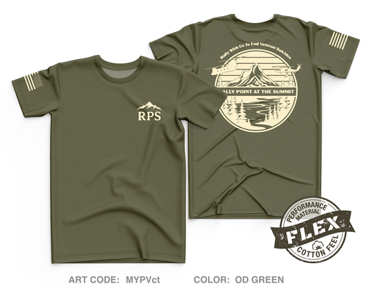 Rally Point at the Summit Fundraising Collection Core Men's SS Flex Performance Tee - MYPVct