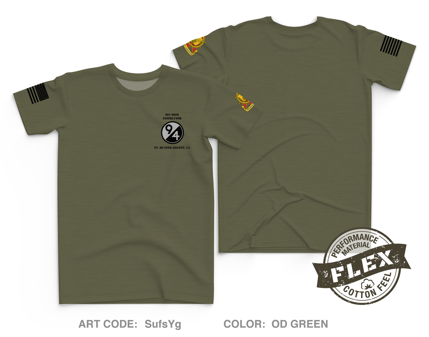 94th division Core Men's SS Flex Performance Tee - SufsYg