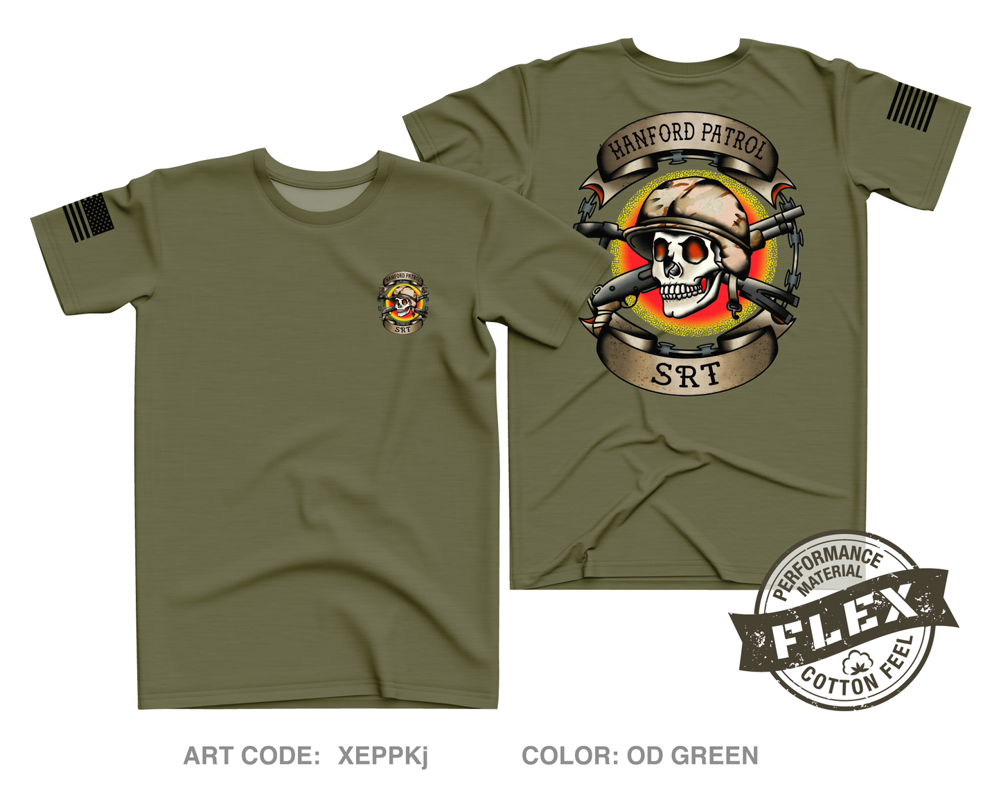 Hanford patrol SRT Store 2 Core Men's SS Flex Performance Tee - XEPPKj