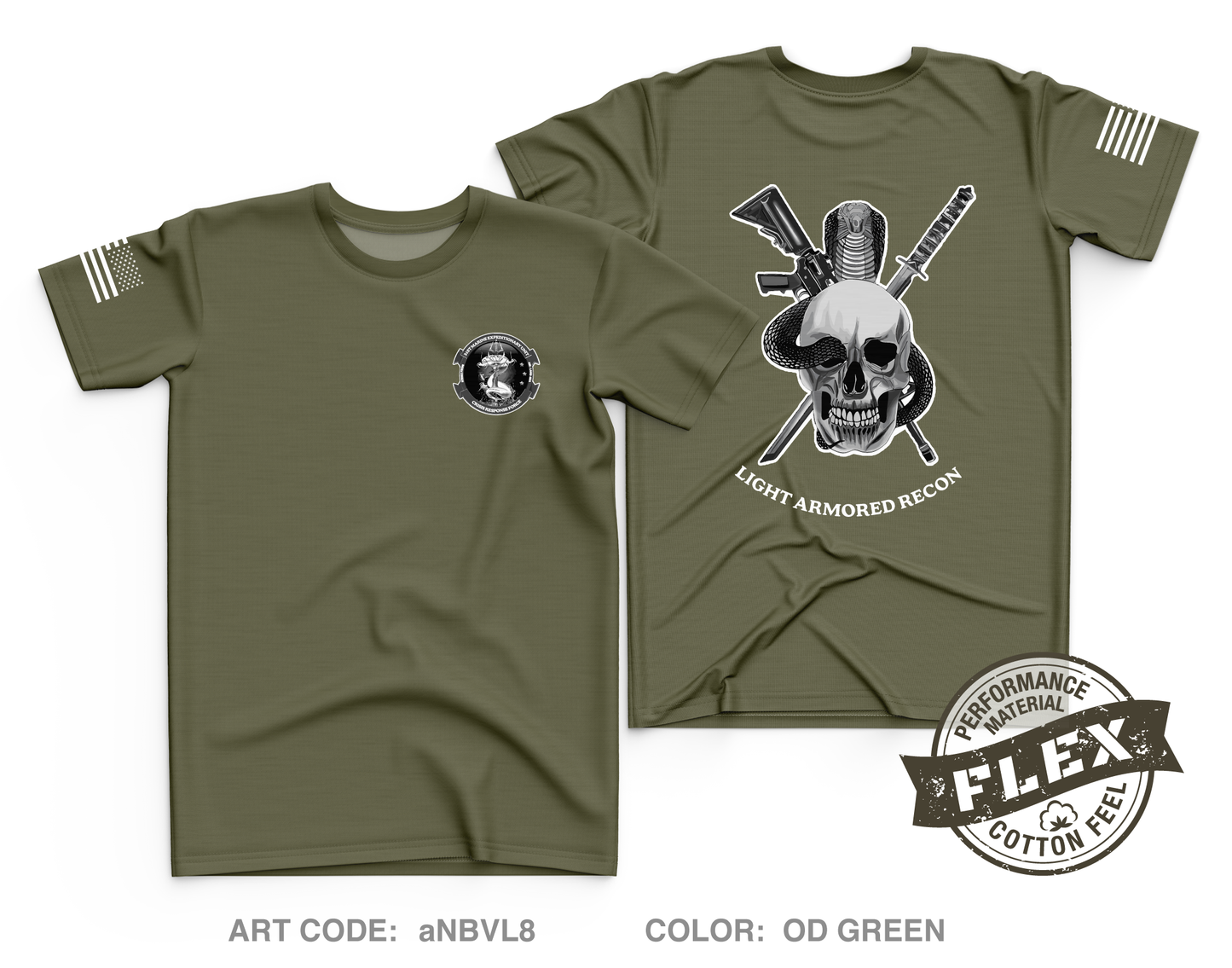 1st Platoon C Company 4th LAR Core Men's SS Flex Performance Tee - aNBVL8