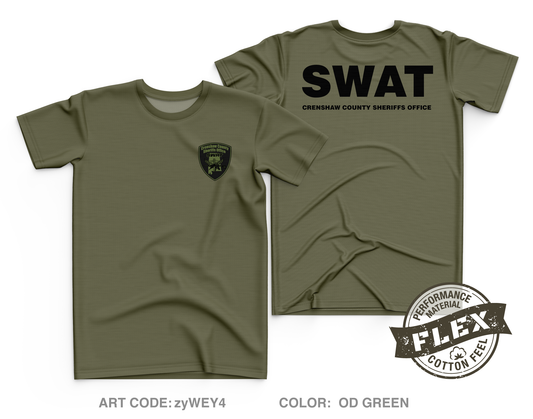 Crenshaw County Sheriffs Office Core Men's SS Flex Performance Tee - zyWEY4