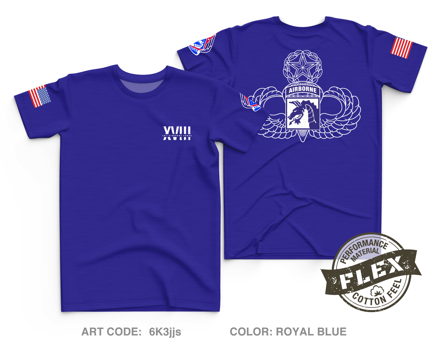 XVIII Airborne Corps OSJA Core Men's SS Flex Performance Tee - 6K3jjs