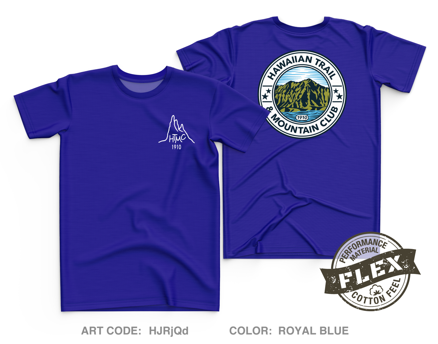 Hawaiian Trail and Mountain Club (HTMC) Core Men's SS Flex Performance Tee - HJRjQd