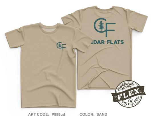 Cedar Flats LLC. Core Men's SS Flex Performance Tee - P888ud