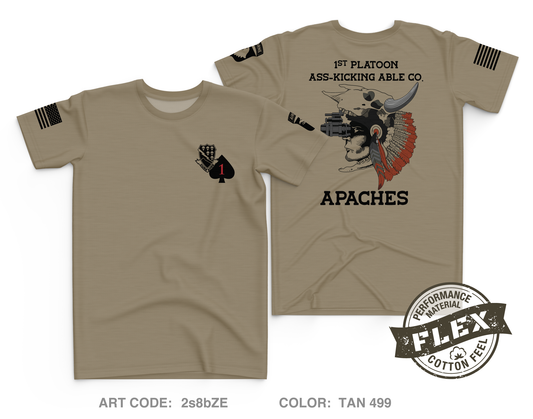 1st Platoon, Able Company, 1-506 IN Core Men's SS Flex Performance Tee - 2s8bZE