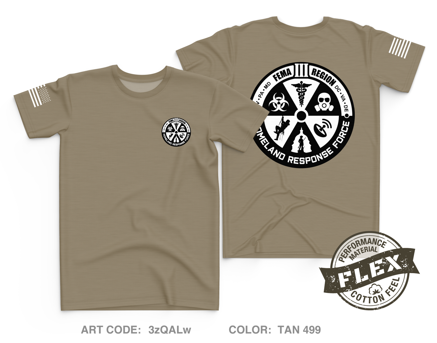 Region 3 Homeland Response Force Core Men's SS Flex Performance Tee - 3zQALw