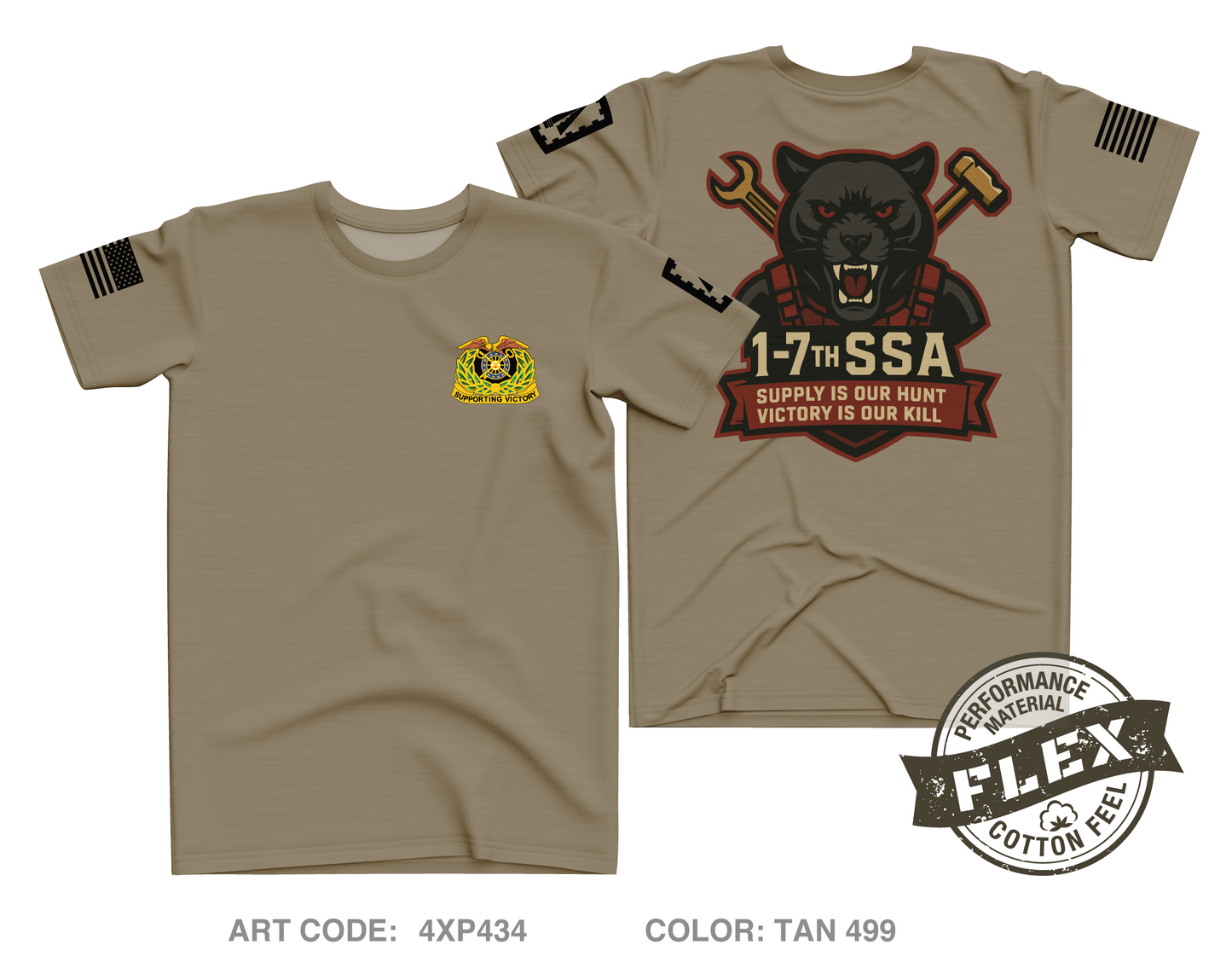 108TH ADA Core Men's SS Flex Performance Tee - 4XP434