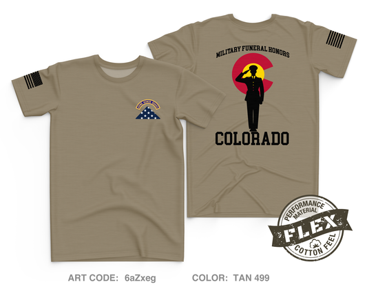 Colorado ARNG Military Funeral Honors Core Men's SS Flex Performance Tee - 6aZxeg