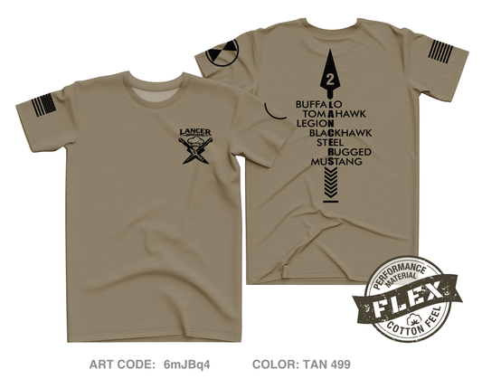 Lancer BDE Core Men's SS Flex Performance Tee - 6mJBq4