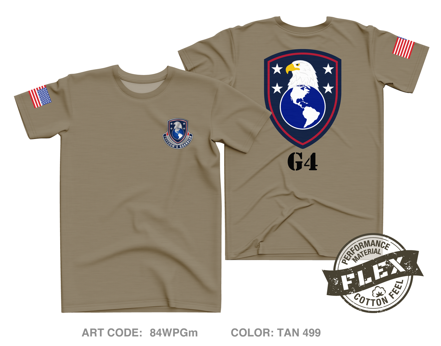 USAWHC G4 Core Men's SS Flex Performance Tee - 84WPGm