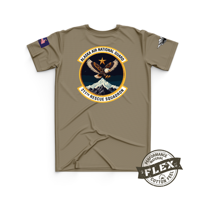 211th Core Men's SS Flex Performance Tee - Air National Guard (Mountain)